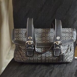 Coach Black and Gray Soho Satchel